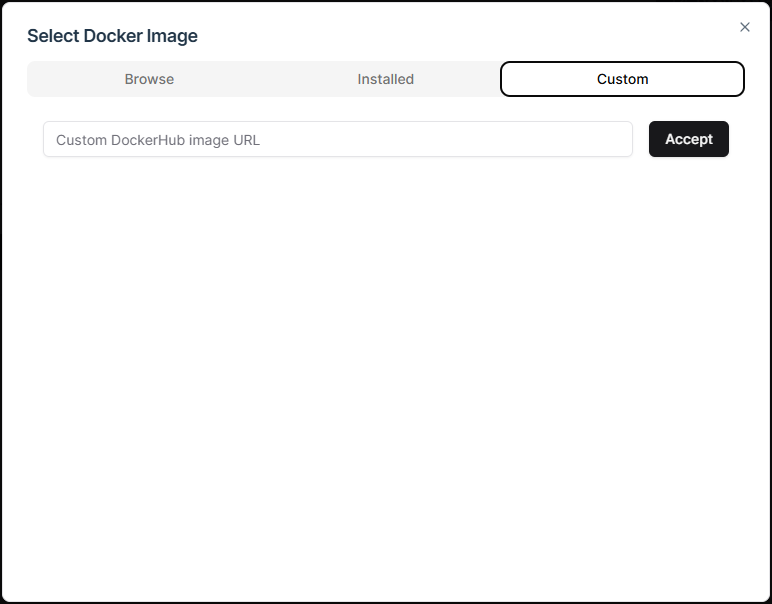 Docker Select Custom