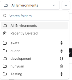 Folder Dropdown